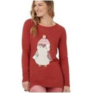Lauren Conrad Sequin Penguin Women's Sweater Size S